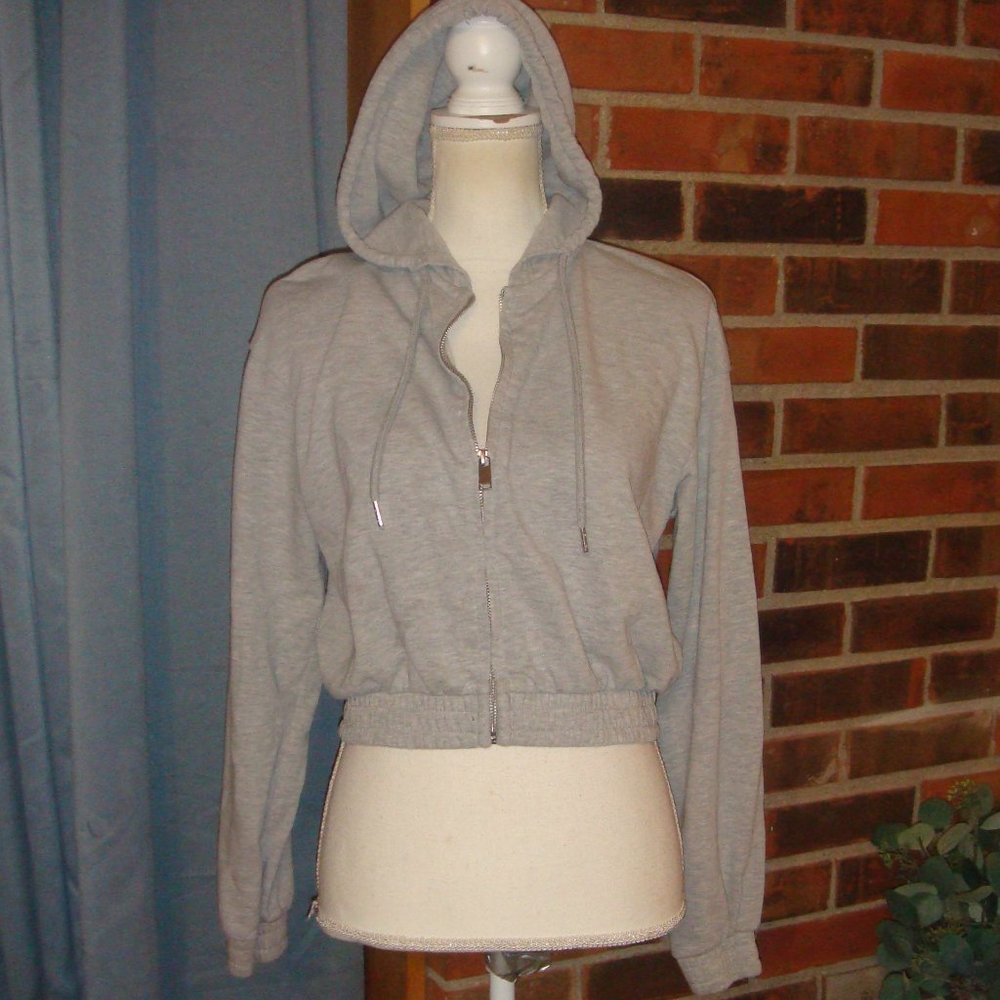 H&M Divided Cropped Full Zip Hoodie S
